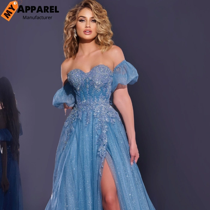 Off-Shoulder Evening Gown