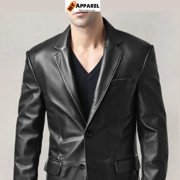 Leather Blazer Jacket