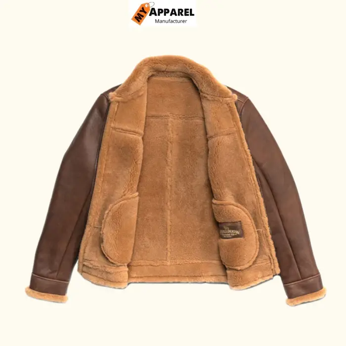 Shearling-Lined Leather Jacket