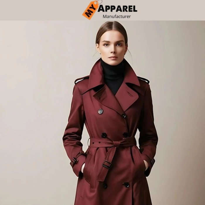Classic Double-Breasted Trench Coat