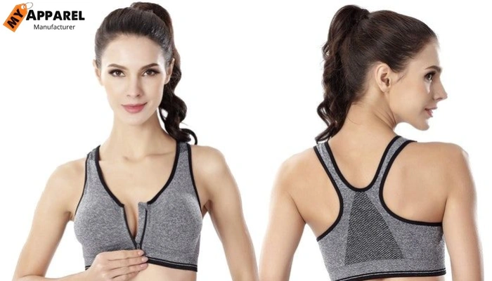Front Zipped Sports Bra