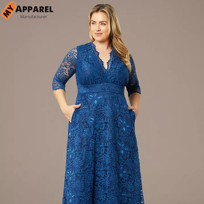 Plus-Size A-Line Maxi Dress