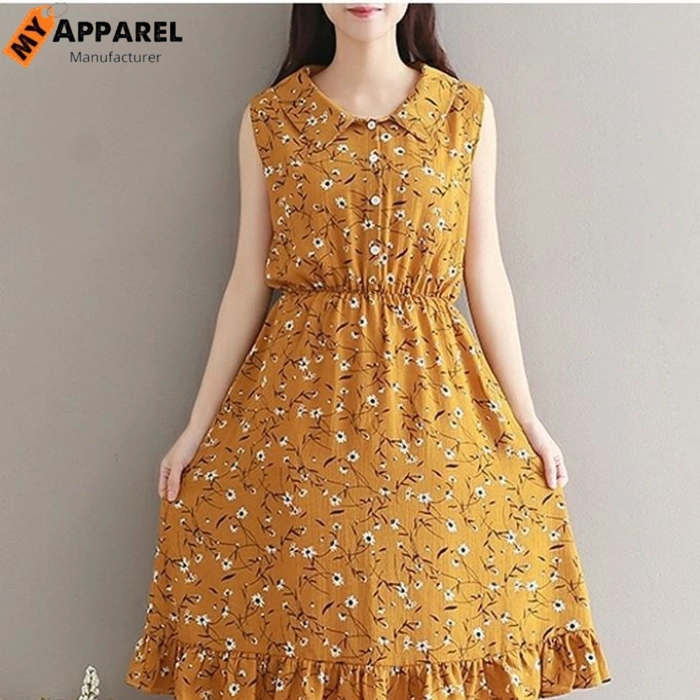 Casual Cotton A-Line Dress