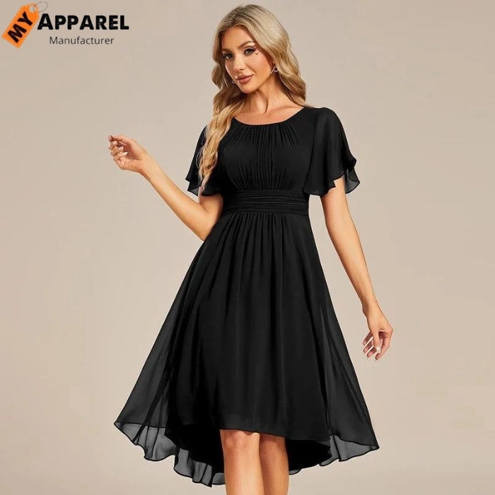 Black A-Line Cocktail Dress