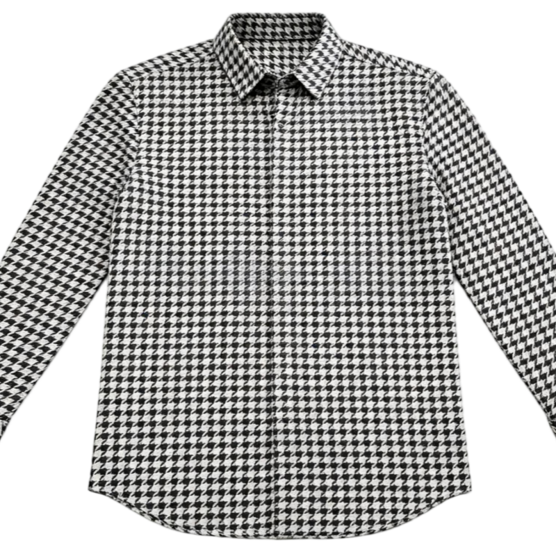 custom houndstooth print dress