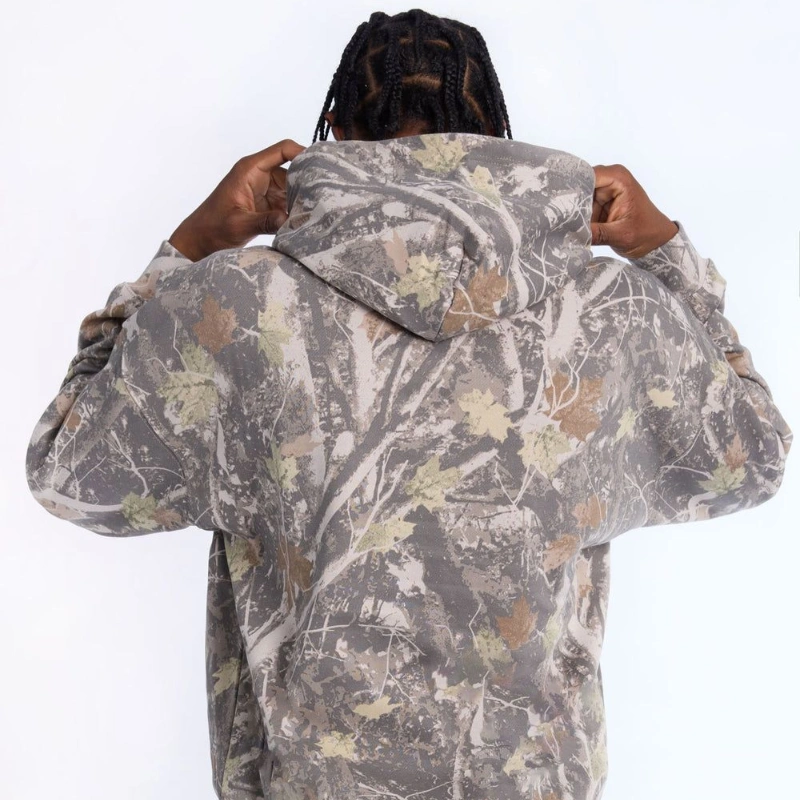 mens tree camouflage hoodie