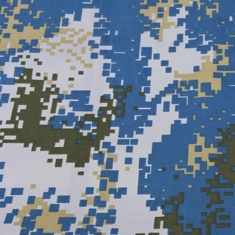 blue digital camo fabric pattern