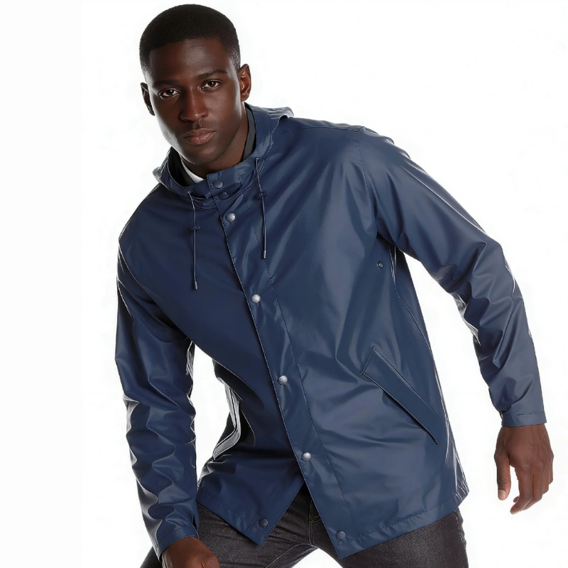 men’s blue lightweight windbreaker jacket