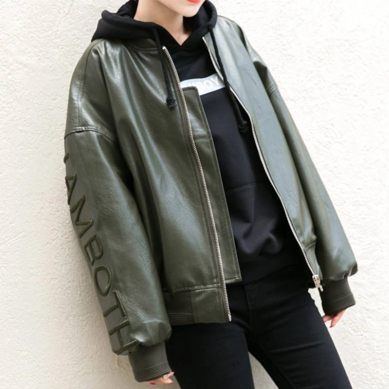 men’s green casual bomber jacket