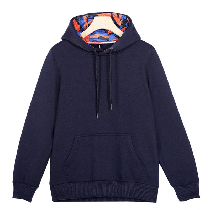 navy blue pullover hoodie
