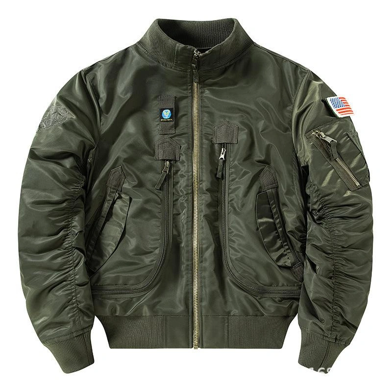 men’s olive green MA1 flight jacket