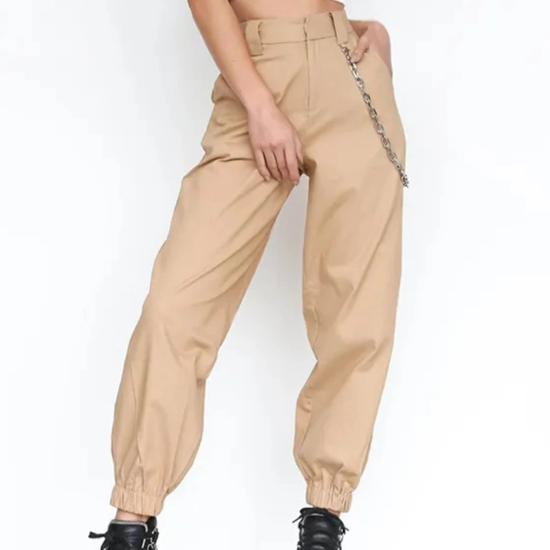 beige tapered pants men