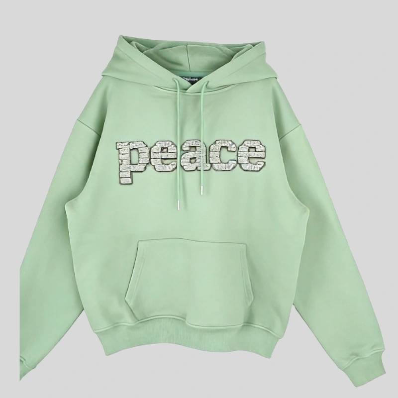 green hoodie