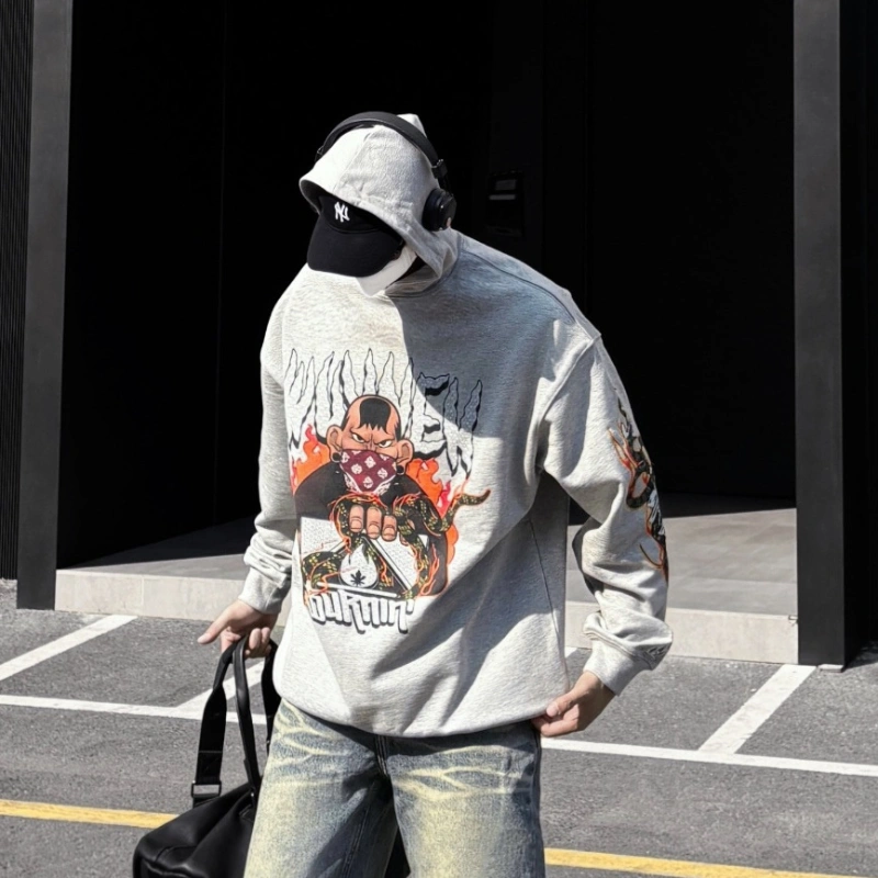 oversized khaki hoodie