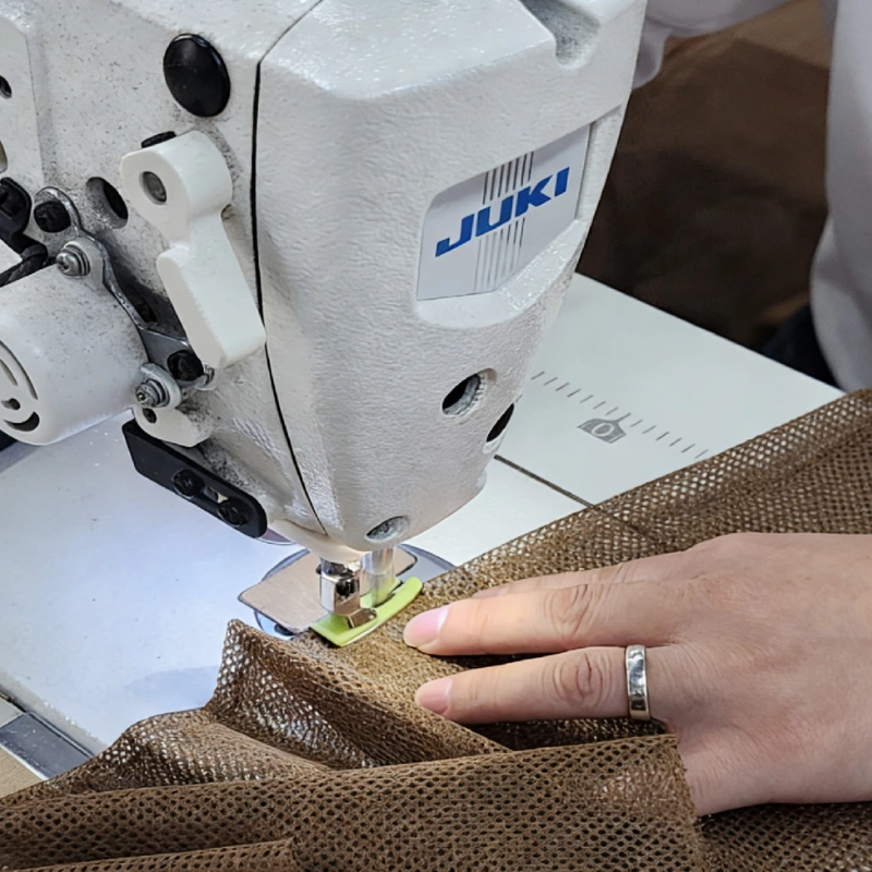 Sewing machine detailed view Close-up of stitching machine