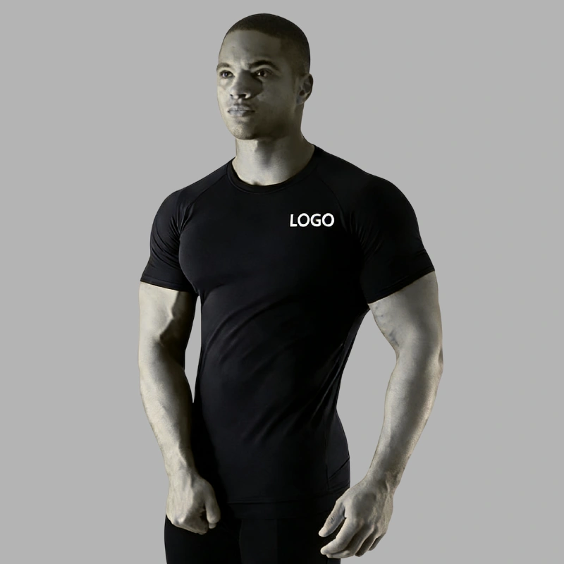 menโs black slim fit tee