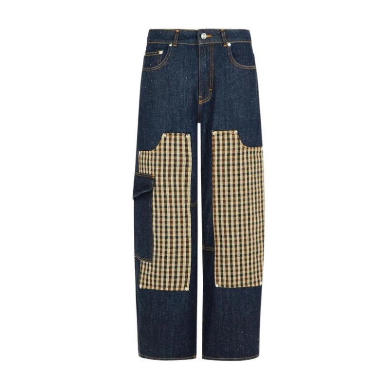 Vintage patchwork jeans