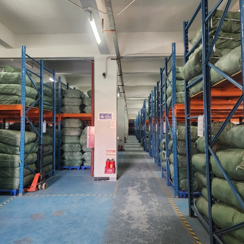apparel factory fabric inventory storage