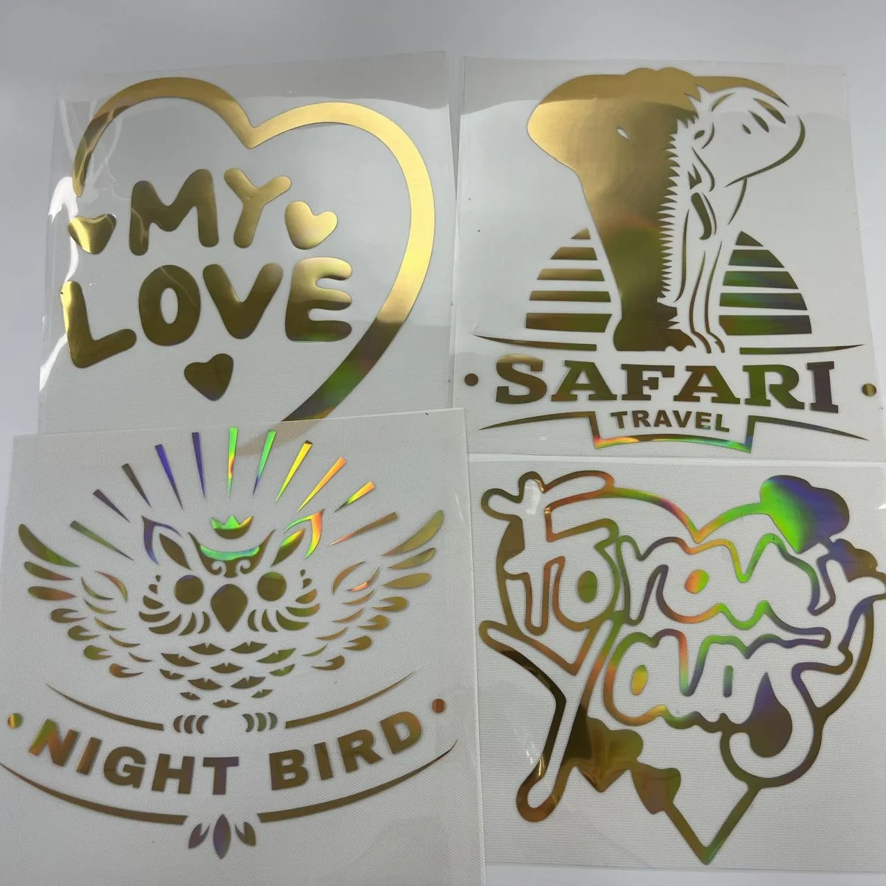 Foil HTV graphic decals
