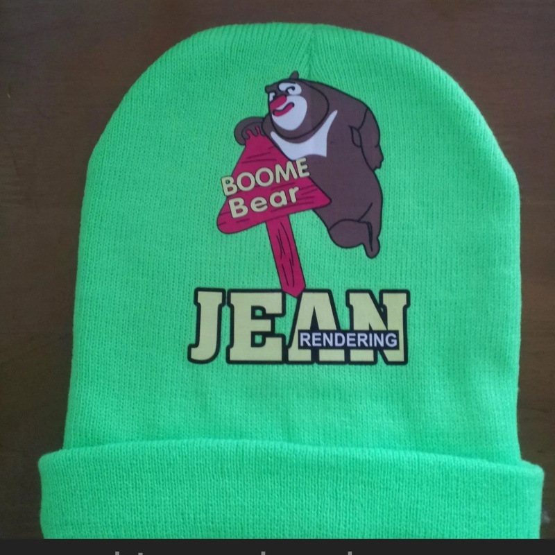 Embroidered beanie design