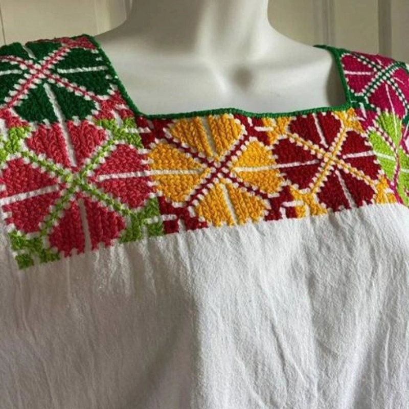 Mexican floral pattern Colorful traditional flower design