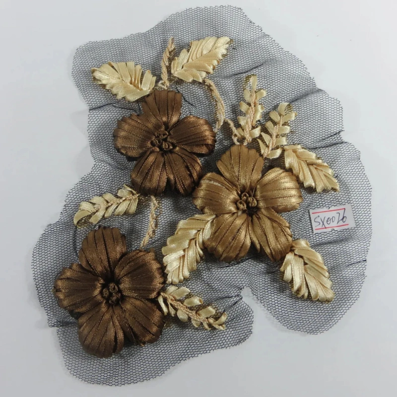 floral lace embroidery in mint green