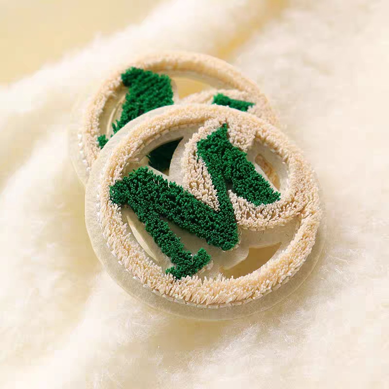 
purple-green-gradient-chenille-letter-patch