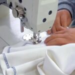 My apparel production cost sheet and fabric samples.