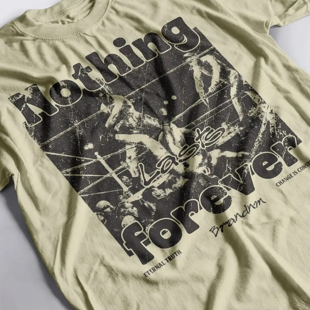 This apparel sample is reviewed before production approval.