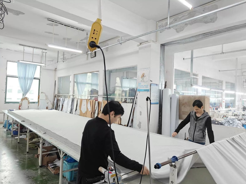 This clothing sample shows the garment development process.