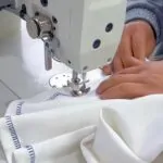 My apparel production cost sheet and fabric samples.